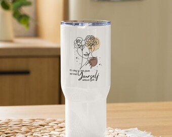 Self-care Travel mug with a handle