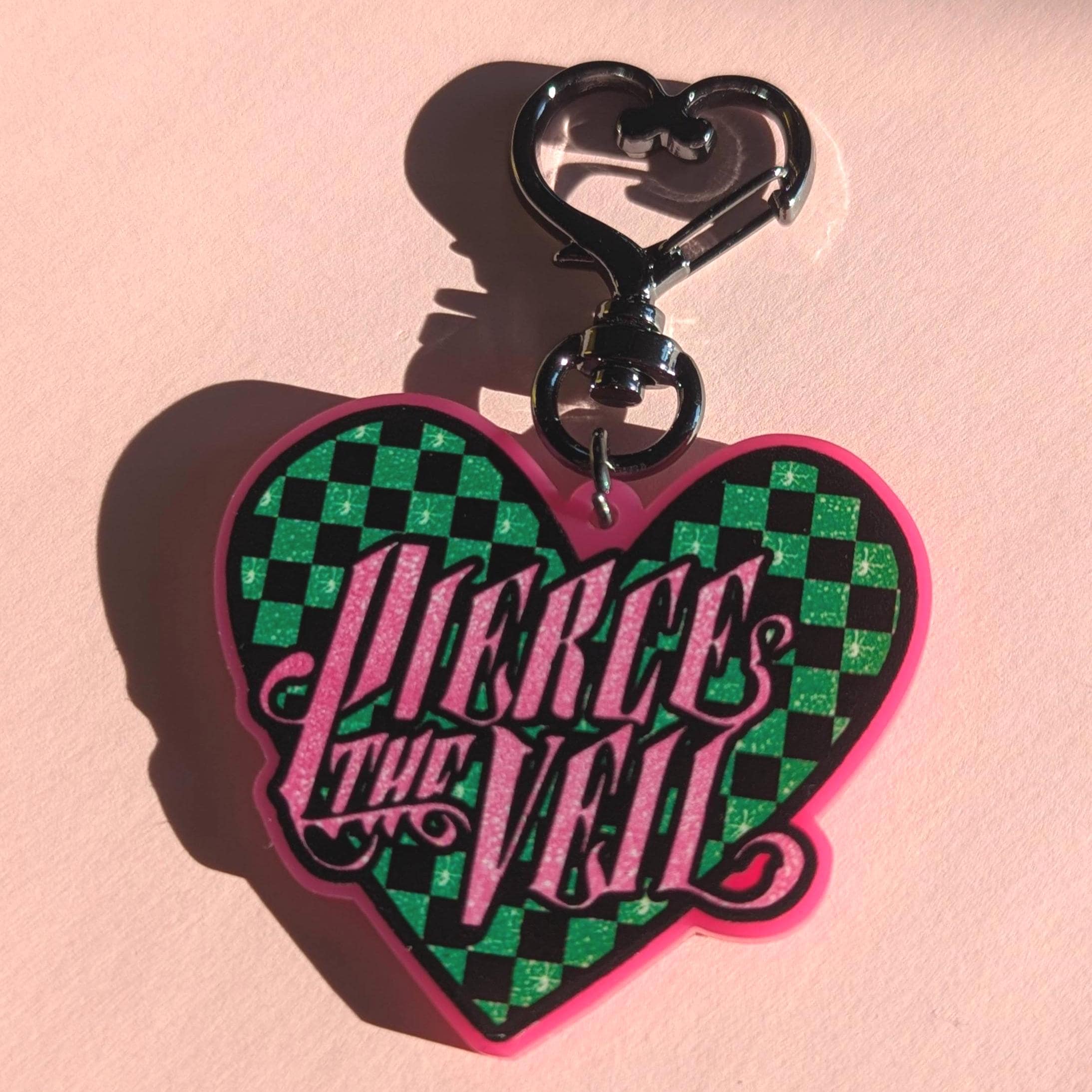 Pierce The Veil Band Heart Acrylic Keychain Charm PTV