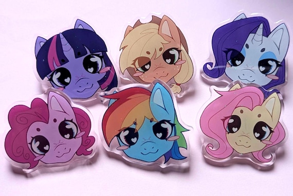 My Little Pony MLP:FIM Acrylic Glitter Pin
