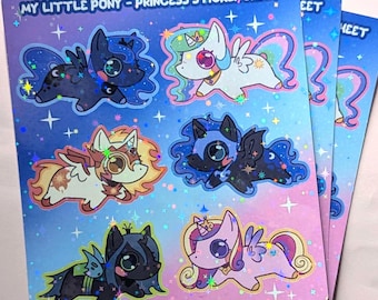 My Little Pony Princess Holographic Sticker Sheet