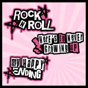 AVRIL LAVIGNE Inspired Vinyl Cut Glossy MINI Sticker Pack - Etsy