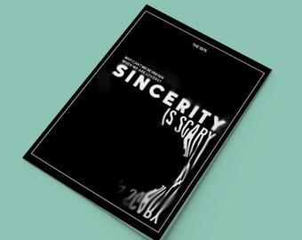 The 1975 Inspired Lyric Print Poster Sincerity Is Scary Digital Download