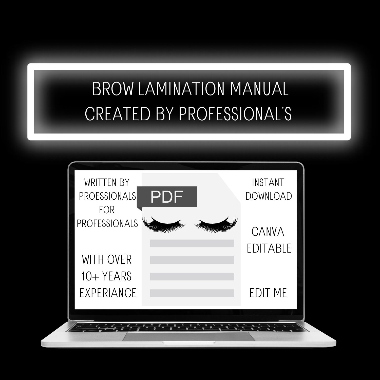 Eye Brow Lamination Training Manual Etsy