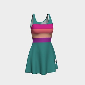 Rainbow Princess Flare Dress
