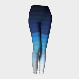 Princess Blue Gradient Leggings