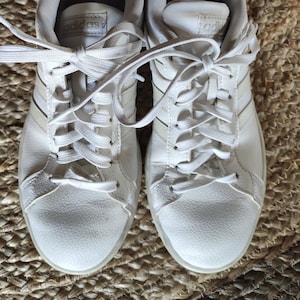 VINTAGE Adidas Sport Shoes Us 7 1/2 Uk 6 Fr 39 1/3 Vintage 80s