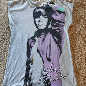 VINTAGE T-shirt Justin Bieber 146/152 90-tal bild 1