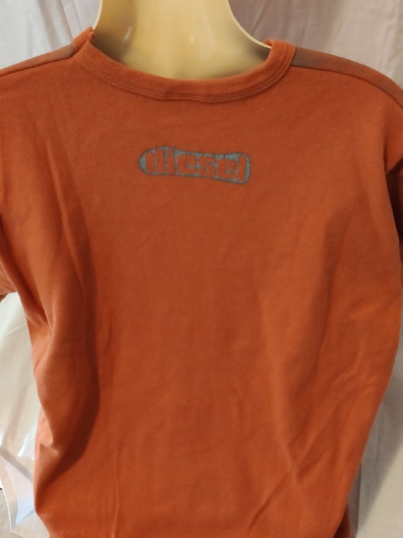 VINTAGE T-Shirt Diesel Orange XL 90s - image 5