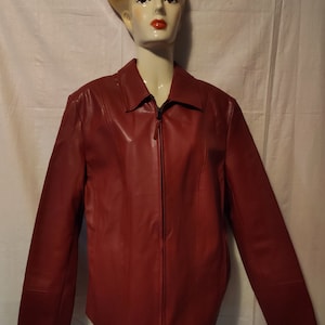 VINTAGE My Own veste en simili cuir taille rouge. 36