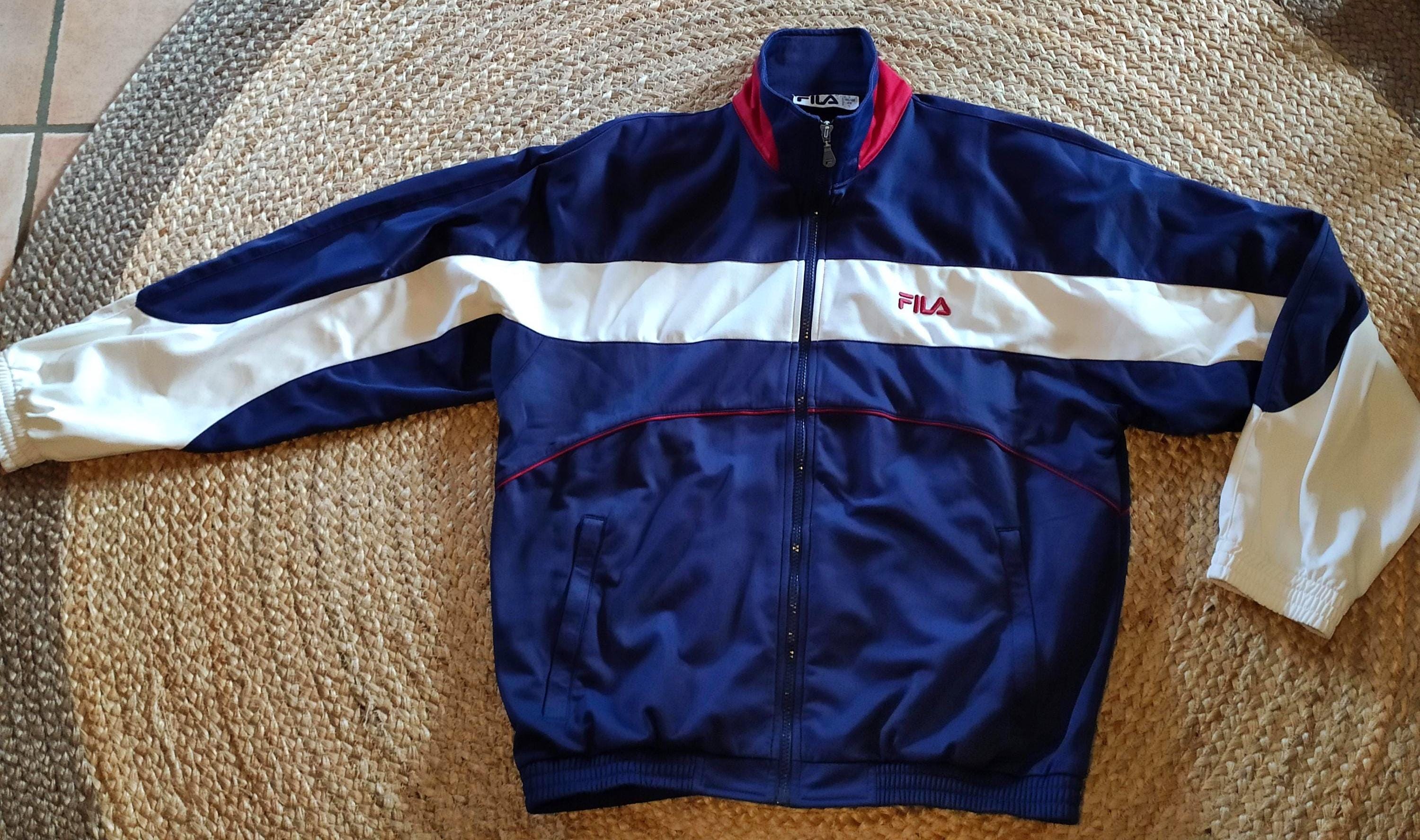 Blue red fila jacket France