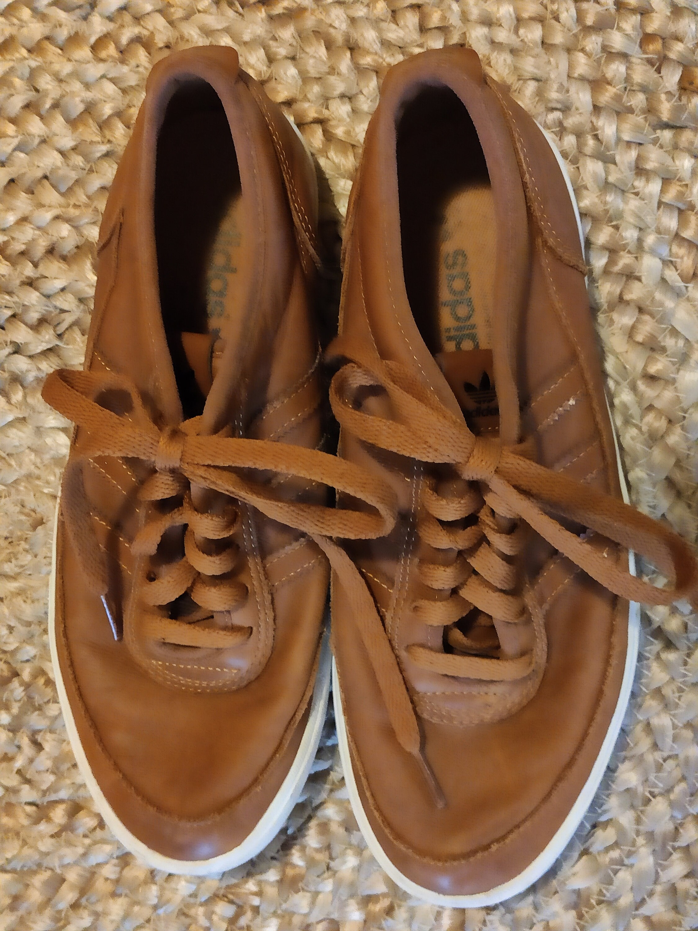 VINTAGE Adidas Sneaker Marron Uk 6 1/2 FR 40 Us 7 80s