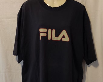 Camiseta VINTAGE camiseta deportiva FILA Gr. XL azul