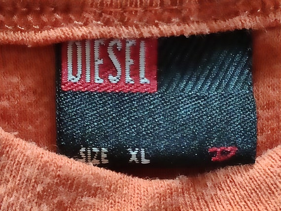 VINTAGE T-Shirt Diesel Orange XL 90s - image 3