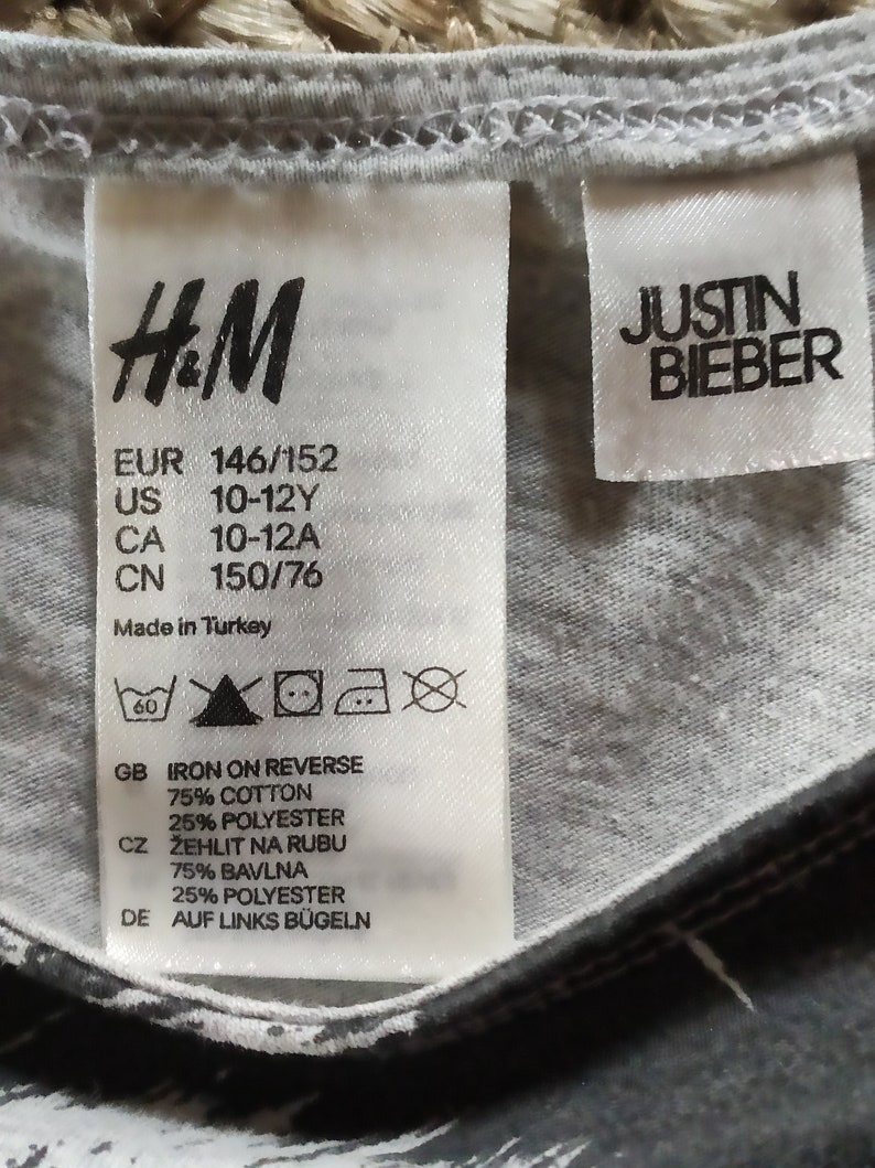 VINTAGE T-shirt Justin Bieber 146/152 90-tal bild 2