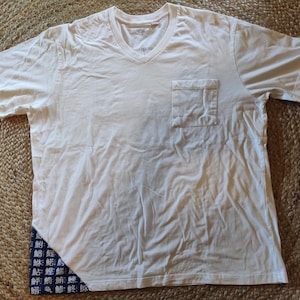 VINTAGE T-Shirt U.S.A White Size 5 L Sports Shirt Cotton 90s