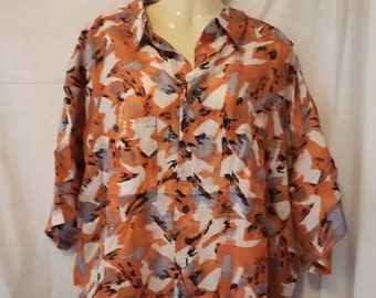 Chemise en soie VINTAGE AVANTI Gr. 43/44 années 90