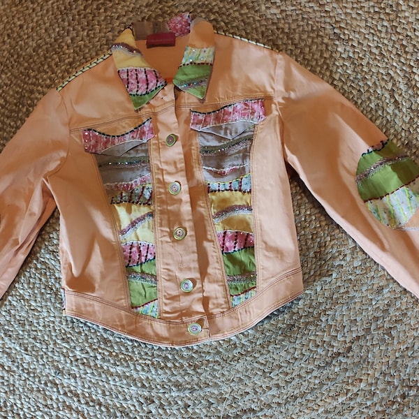 VINTAGE Barbara Baudon Kurzjacke Designerjacke kurz