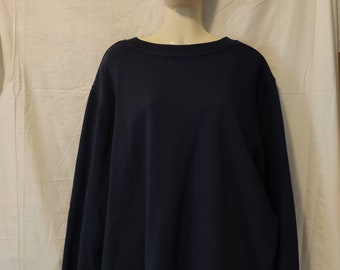 VINTAGE John Baner Sweatshirt Donkerblauw Maat 48/50 Katoen 90s