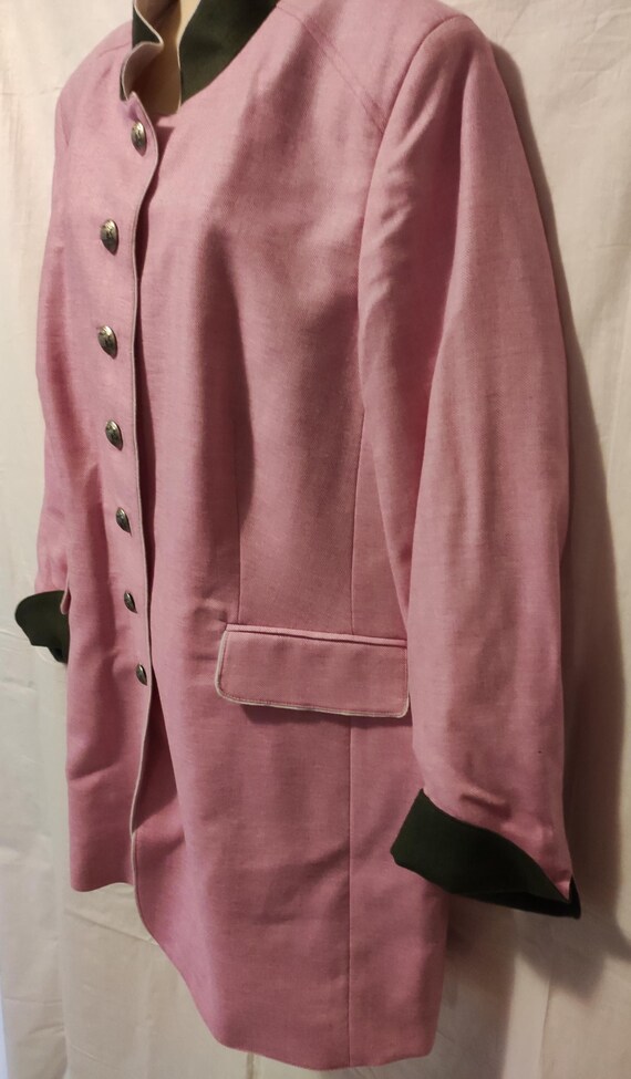 Manteau Femme Geiger Tyrol En Pure Laine Vierge - Taille 50 - Vert | Fabriqué En Autriche | Occasion Très Bon État Vintage