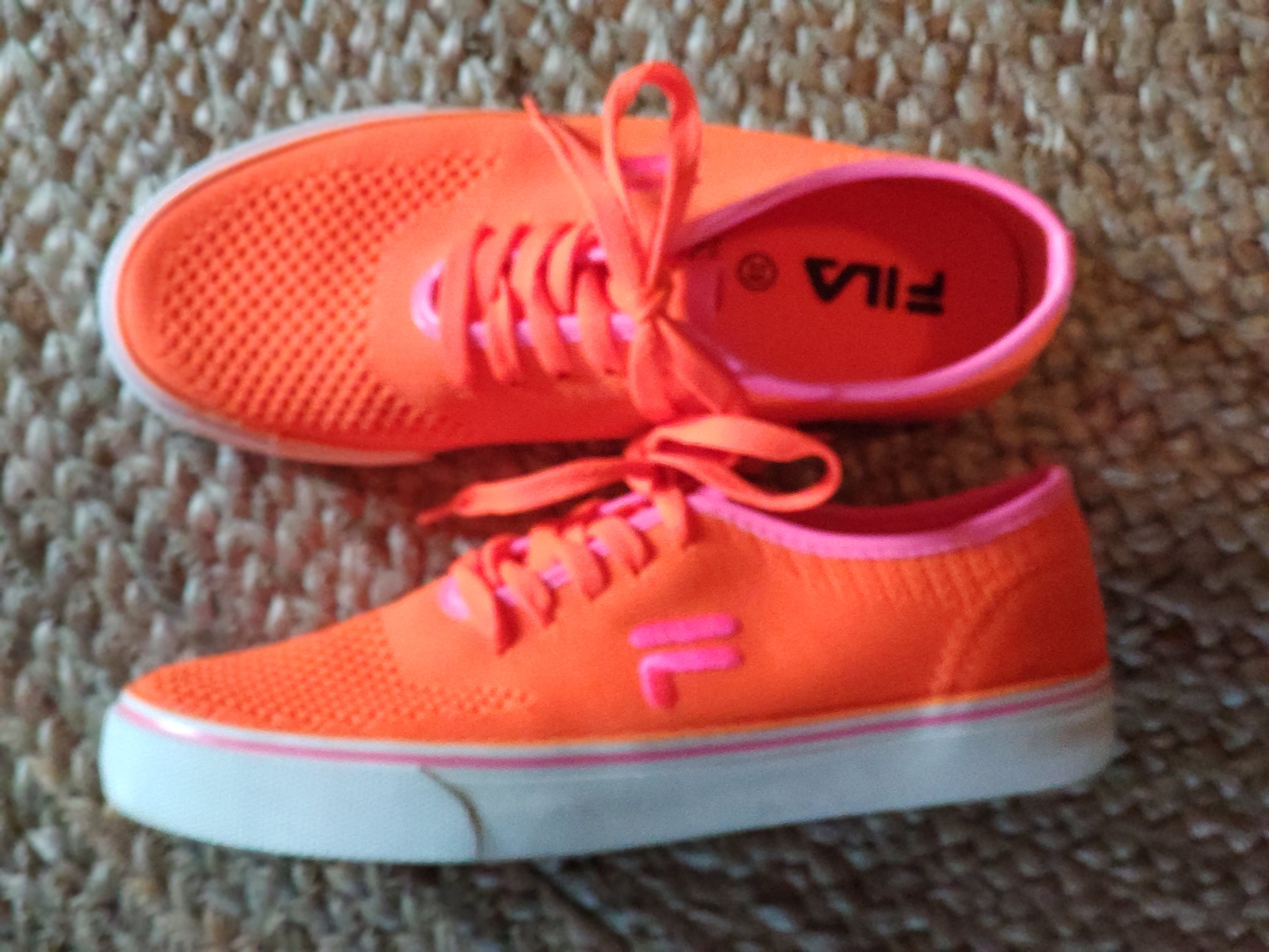 VINTAGE Sneakers FILA Orange Neon Gr. 38 Like New Etsy Ireland