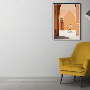 Skater in Marrakech BOHO ART- Minimalist wall art- instant download