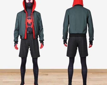 Spider Cosplay Suit Spider-Verse Miles Morales Cosplay Costume Spider-Man Suit