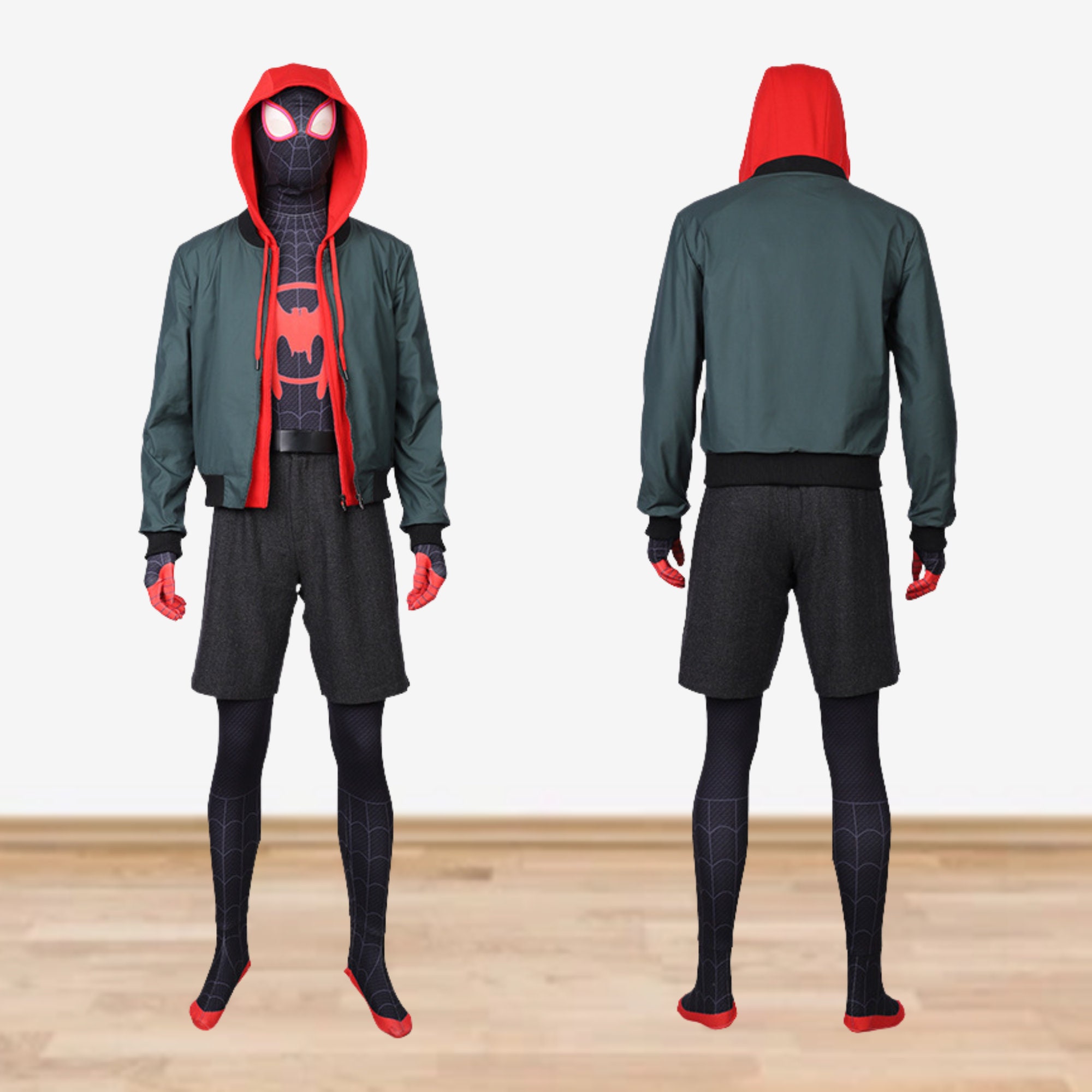 Spider Cosplay Suit Spider-verse Miles Morales Cosplay Costume Spider ...