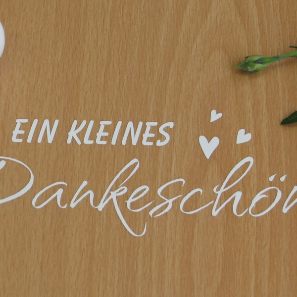 Aufkleber - Foliensticker - Etikett - Dankeschön - Geschenk - dekorativer Aufkleber - Folienschrift