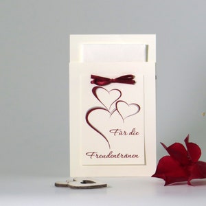 Freudentränen Hochzeit - Taschentuchhülle - Hochzeitsaccessoire - 10 Stück - Freudentränen Hochzeit - Trauung - Taschentuchtasche