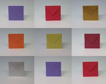 Briefumschlag - Kuvert - quadratisch - 125 x 125