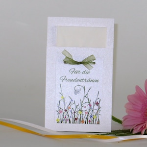 Freudentränen Hochzeit - Taschentuchhülle - Hochzeit - 20 Stück - Freudentränen Hochzeit - Trauung - Taschentuchtasche - Sonderpreis