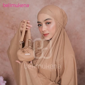 Vestido de oración islámica portátil Mukena 2 en 1 para adultos / El regalo perfecto para ella / Mujeres musulmanas / Vestido hijab / Umrah Hajj / Vestido Gamis Mini