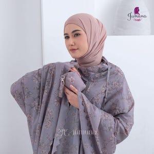 Mini bolso de mano portátil para viaje con flores, para oración islámica, 2 en 1, para adultos, el regalo perfecto para ella, mujeres musulmanas, vestido con hijab, regalo para ella, Gamis