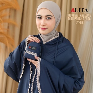 Oración Islámica Portátil Mukena 2in1 Adulto / El regalo perfecto para ella / Mujeres musulmanas / Vestido Hijab / Umrah Hajj / Gamis Ropa Vestido Mini