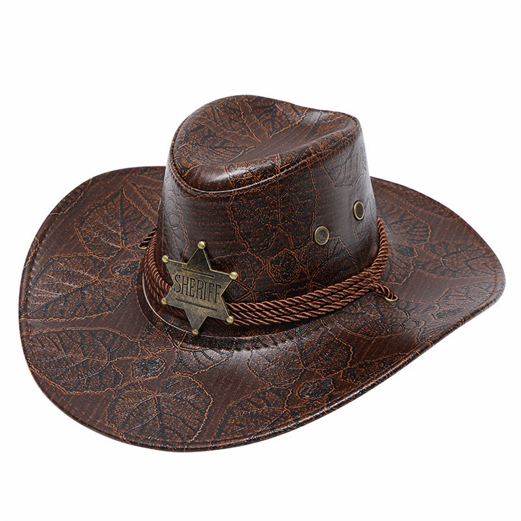 Gorro Cowboy Vaquero Marrón Sheriff