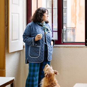 Veste Rosário, Veste Rosário, moule, patron, tutoriel de couture, manteau matelassé, do it yourself, tutoriel de couture en anglais