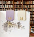 Personalized Magnetic Bookmark: Faux Leather Reader Gift product logo