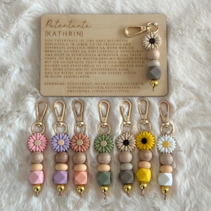 madrina | Madrina | Idea regalo | Targa in legno personalizzata con portachiavi | Richiesta della madrina | Battesimo