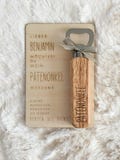 Godfather | Godparent | Gift idea | Question | Personalized wooden plaque with bottle opener | Godfather inquiry | Christening