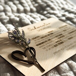 Holzkarte Schwester | Beste Freundin | Lieblingsmensch | Geschenk | personalisiert | Geschenkidee | Best Friends | Karte | Danke |