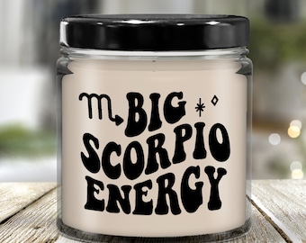 Funny Scorpio Birthday Candle, Scorpio Birthday Gift, Zodiac Birthday Gift, Scorpio Candle, Big Scorpio Energy