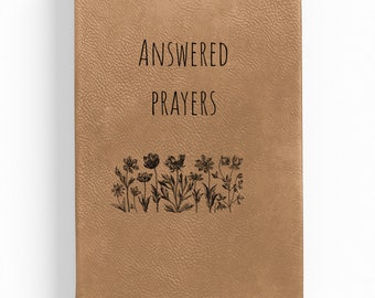 Answered Prayers Blank Journal, Answered Prayer Diary, Gratitude Journal, Blank Journal, Floral Blank Notebook, Possibilities Journal