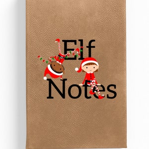 Elf Notizen, Notizbuch, Weihnachtsbuch, Weihnachtsplaner, liniertes Journal, Urlaubsplaner, Rezeptbuch, Geschenkplaner, Traumbuch