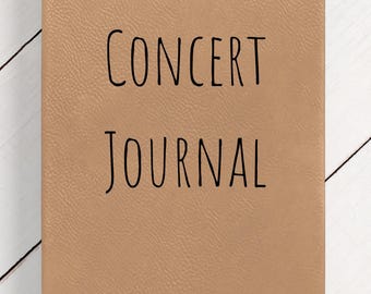 Concert Journal, Blank Notebook, Playlist Journal, Gift For Concert Lover, Symphony, Conductor, Music Teacher, Band Notebook Thoughtful Gift