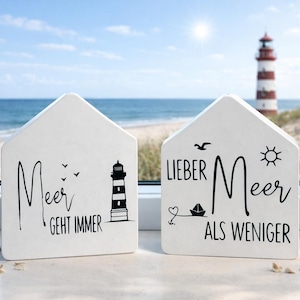 Maritime decor house from Raysin - beach decor - vacation - Baltic Sea - North Sea - sea - seagull - lighthouse - Scandinavian style - holiday mood
