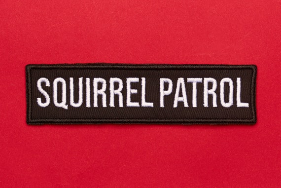 Squirrel Patrol Embroidered Dog Harness Patch, Patches for Dog Harnesses,  Gifts for Dogs, Dog Accessories 