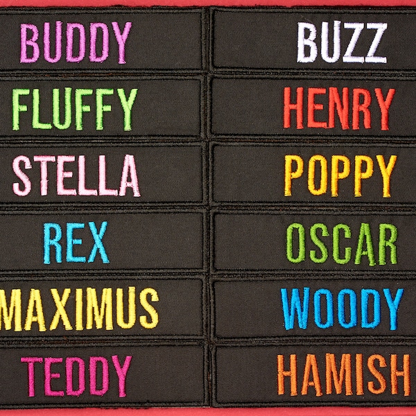 Personalized Dog Patches for Harness Etsy