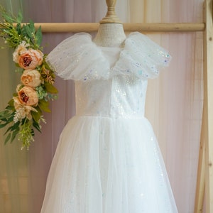 Flower Girls Baby Toddler Tulle Kids Princess Rainbow Dress Wedding Bridesmaid Dress Birthday Party Tulle Dancing Pageant Gowns Ball Spring