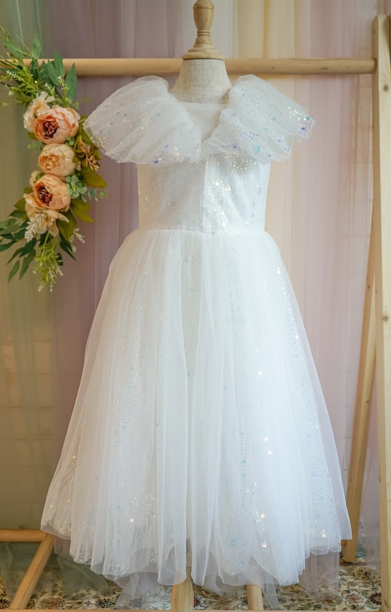Flower Grl Prncess Tulle Dress Party Pageant Weddng Brdesmad Prom