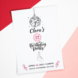 K-Pop Birthday Invitation | Digital K-Pop Party Invite | Editable Birthday Template | Printable K-Pop Invite